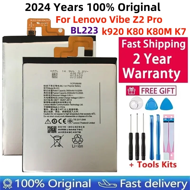 Replacement Cell Phone Battery BL223 For Lenovo K80 K80m K920 vibe z2 Pro BL-23 P90 K7 Large Capacity Lithium Battery
Replacement Cell Phone Battery BL223 For Lenovo K80 K80m K920 vibe z2 Pro BL-23 P90 K7 Large Capacity Lithium Battery