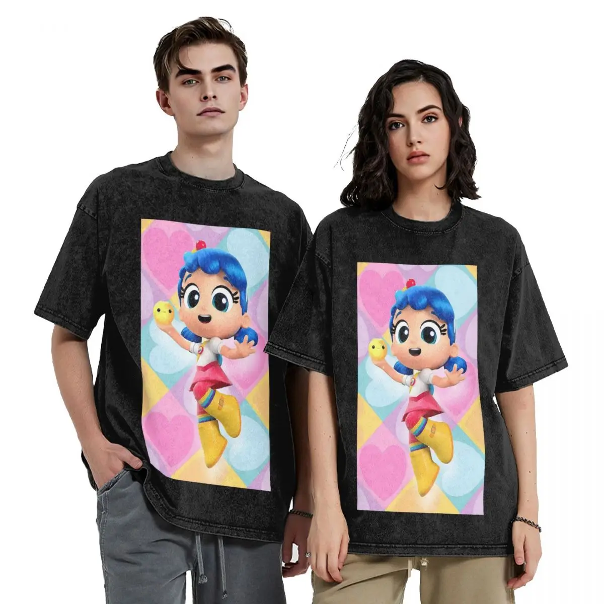 True And The Rainbow Kingdom Hip Hop Short Sleeve T-Shirts Washed Tops Tees Streetwear T Shirt Casual for Men Women
True And The Rainbow Kingdom Hip Hop Short Sleeve T-Shirts Washed Tops Tees Streetwear T Shirt Casual for Men Women