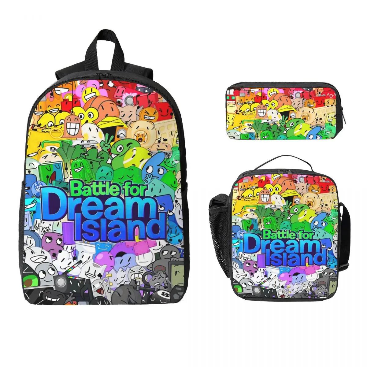 BFDI Cast Backpack Student Boys Girls BookBag School Bag Computer Shoulder Bags 3ps Insulated Lunch Bag Pencil Case
BFDI Cast Backpack Student Boys Girls BookBag School Bag Computer Shoulder Bags 3ps Insulated Lunch Bag Pencil Case