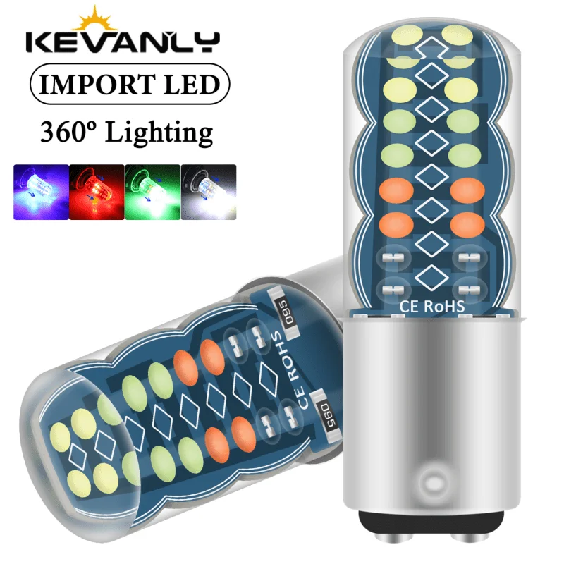 1/2pcs 1157 BAY15D P21/5W RGB LED Bulb For Car Turn Signal Tail Lamp Reverse Lights Side Marker Lamp 12V accessories for vehicle
1/2pcs 1157 BAY15D P21/5W RGB LED Bulb For Car Turn Signal Tail Lamp Reverse Lights Side Marker Lamp 12V accessories for vehicle