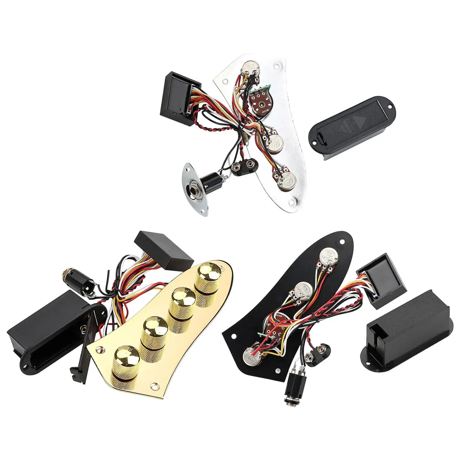 Bass Guitar Control Plate Preamp High Performance Easy to Install Loaded Wired Electric Bass Guitar Parts with Wiring Harness
Bass Guitar Control Plate Preamp High Performance Easy to Install Loaded Wired Electric Bass Guitar Parts with Wiring Harness