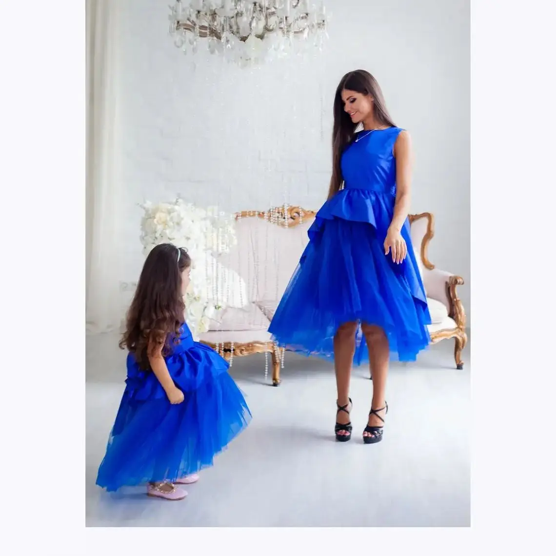 Blue Mommy And Me Dress For Wedding Guest Matching Mother Daughter Dresses Flower Girl Dress Photoshoot Gowns Formal Gown
Blue Mommy And Me Dress For Wedding Guest Matching Mother Daughter Dresses Flower Girl Dress Photoshoot Gowns Formal Gown