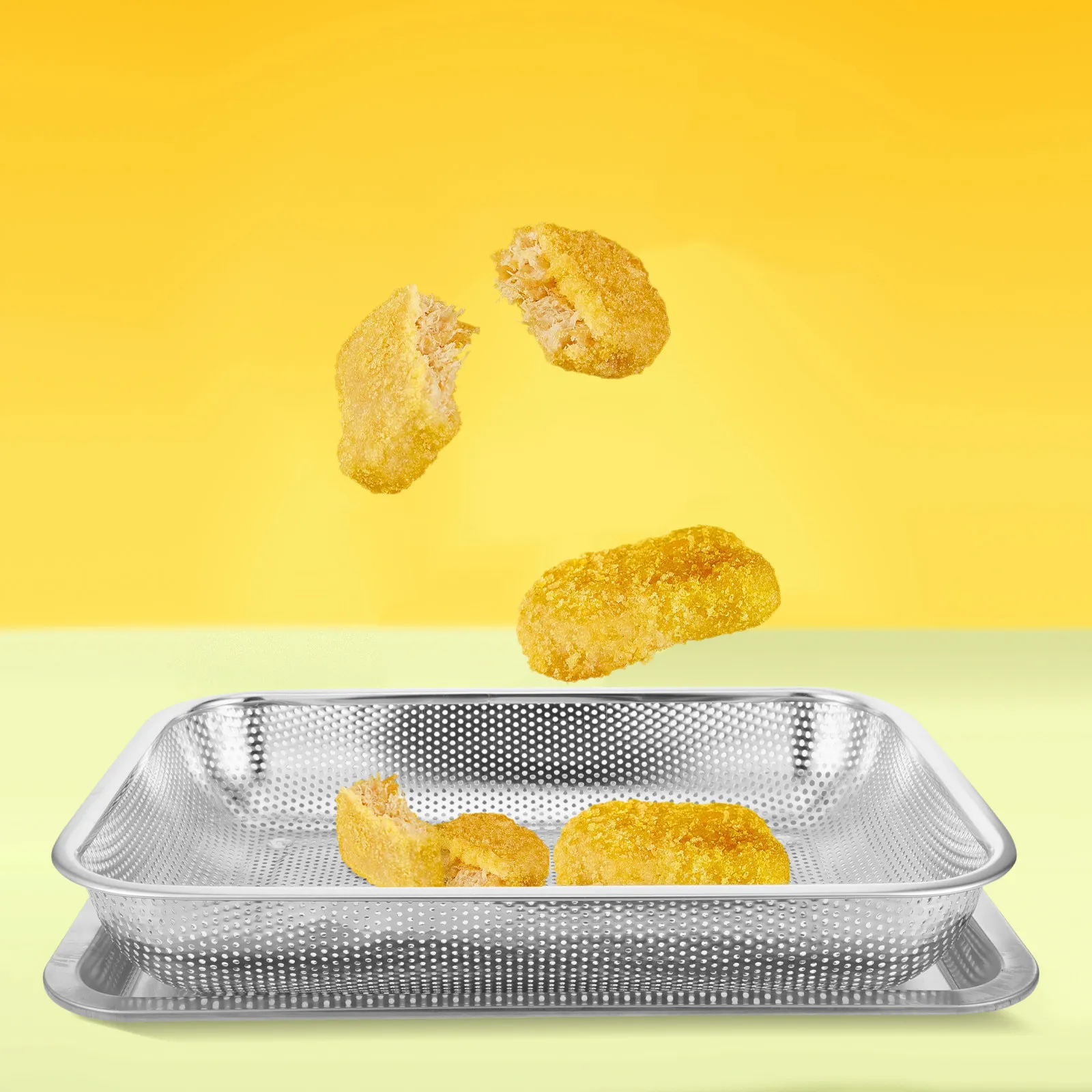 1Set Stainless Steel Frying Basket Portable Heat Resistant Fry Basket for Kitchen Restaurant Home Frying Mesh Container Tray
1Set Stainless Steel Frying Basket Portable Heat Resistant Fry Basket for Kitchen Restaurant Home Frying Mesh Container Tray