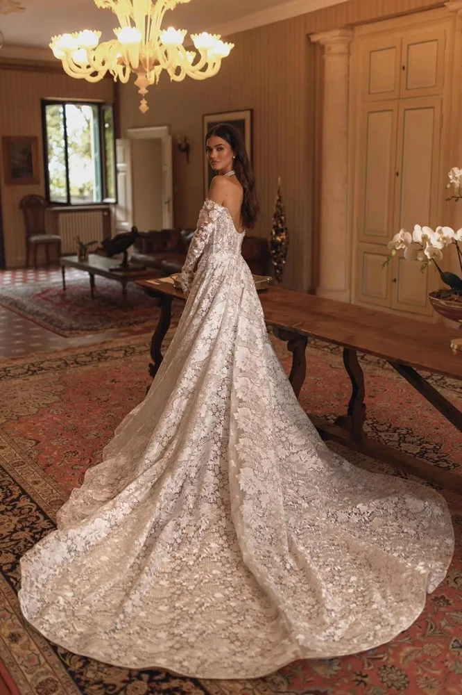 Кружевные свадебные платья Vestido по индивидуальному заказу Elegante 2025anga Larga A line Minimalista Vestidos Vintage Para Boda Por La Iglesia
Кружевные свадебные платья Vestido по индивидуальному заказу Elegante 2025anga Larga A line Minimalista Vestidos Vintage Para Boda Por La Iglesia