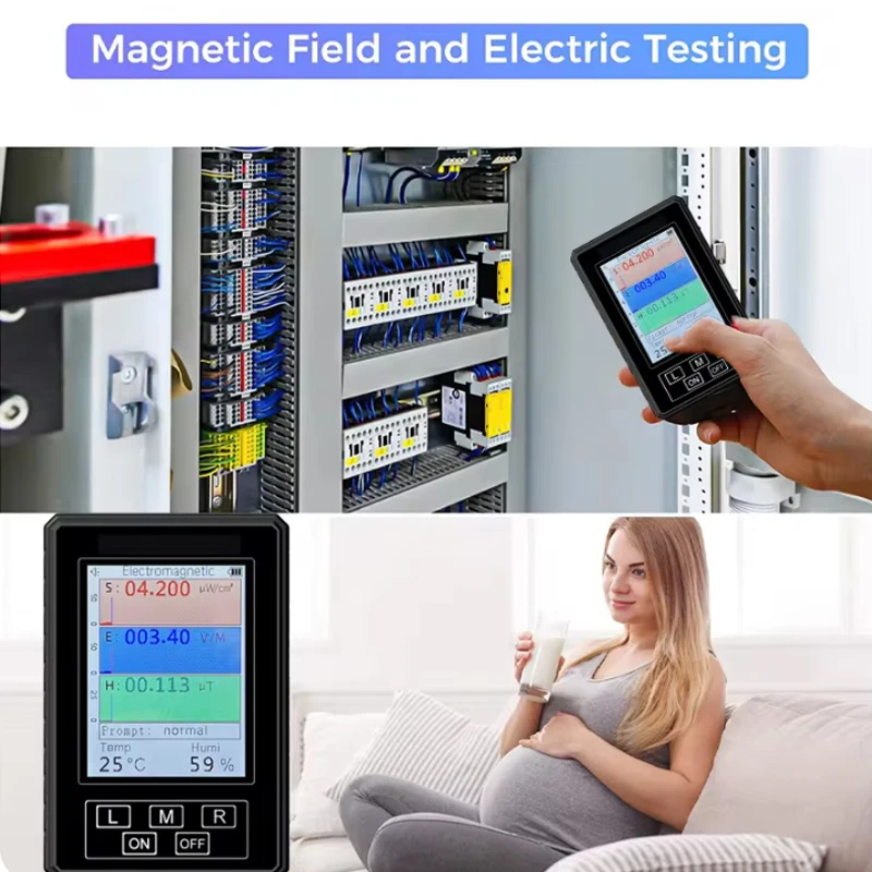 XR-2 PRO Handheld Electromagnetic Field Radiation Detector Tester Portable Radiation Dosimeter Monitor Tester EMF Meter
XR-2 PRO Handheld Electromagnetic Field Radiation Detector Tester Portable Radiation Dosimeter Monitor Tester EMF Meter