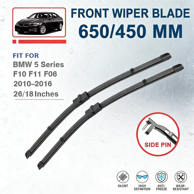 Front Wiper Blades 26"+18" For BMW 5 Series F10 F11 F07 GT 2010-2016 520d 535i Windshield Windscreen Car Accessories 2015 2014
Front Wiper Blades 26"+18" For BMW 5 Series F10 F11 F07 GT 2010-2016 520d 535i Windshield Windscreen Car Accessories 2015 2014