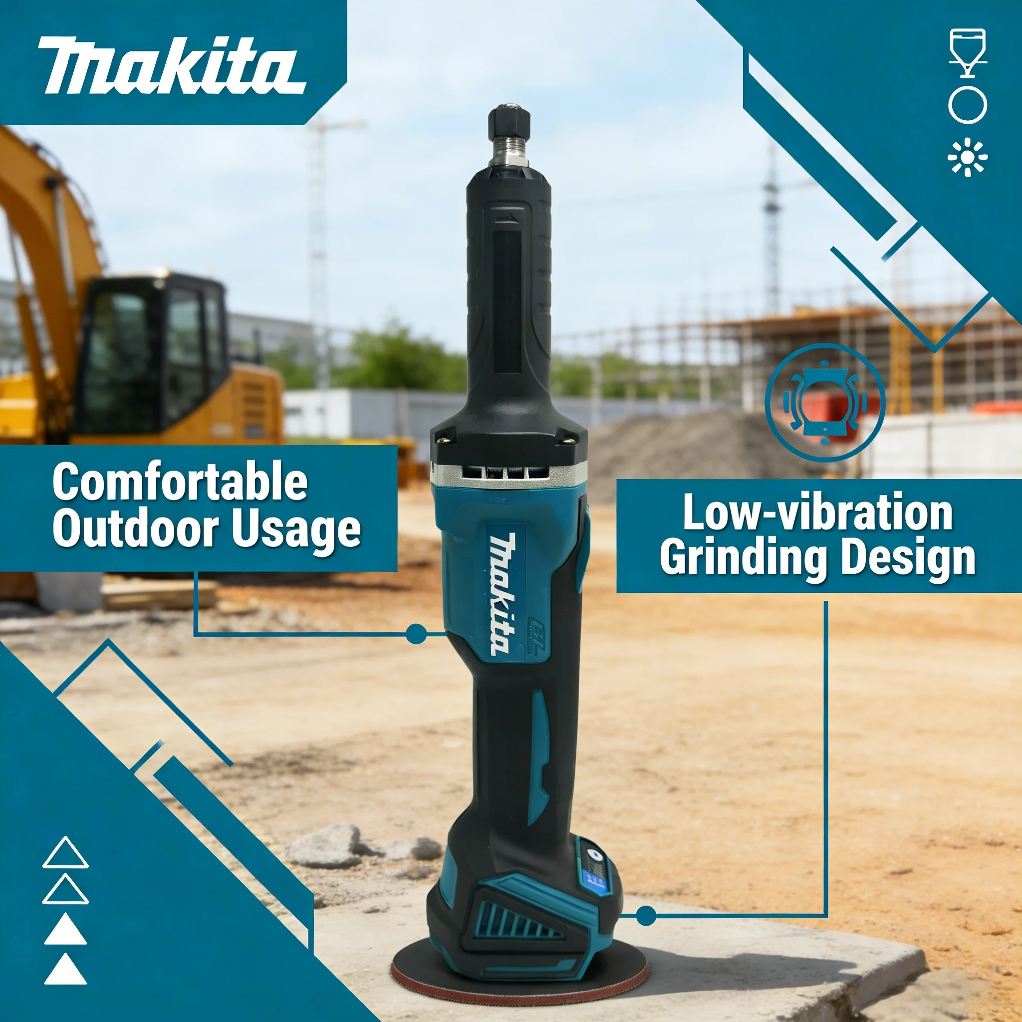 Makita BrushlessHandheld Angle Grinder - 4-Speed Cordless Die Grinder for Grinding, Polishing, Rotary Electric Engraving Machine
Makita BrushlessHandheld Angle Grinder - 4-Speed Cordless Die Grinder for Grinding, Polishing, Rotary Electric Engraving Machine