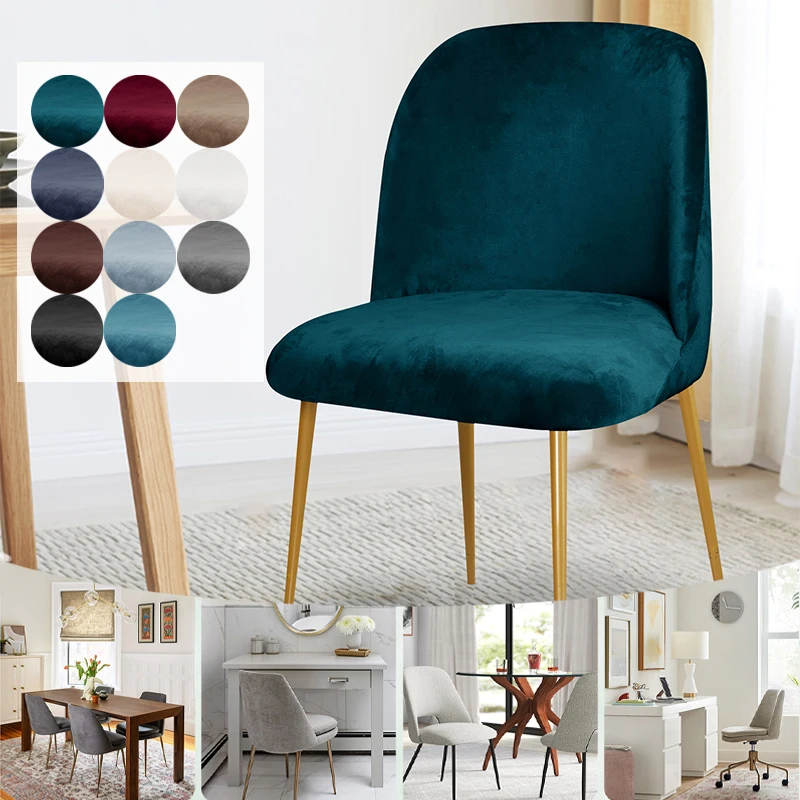 Soft Velvet Chair Covers Set Elastic Duckbill Slipcovers for Low Back Curved Chair Washable Solid Color Dining Living Room 시트 커버
Soft Velvet Chair Covers Set Elastic Duckbill Slipcovers for Low Back Curved Chair Washable Solid Color Dining Living Room 시트 커버