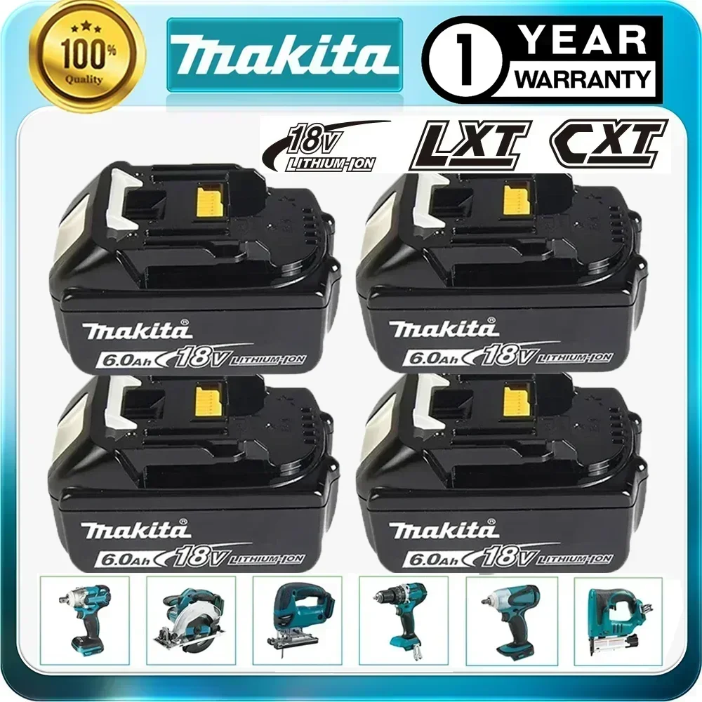 Makita 18V18650 6000mAh Rechargeable PowerTools Battery with LED Li-ion Replacement LXT BL1860B BL1860 BL1850 for Makita series
Makita 18V18650 6000mAh Rechargeable PowerTools Battery with LED Li-ion Replacement LXT BL1860B BL1860 BL1850 for Makita series