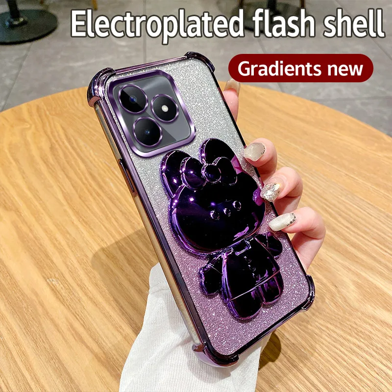Case For Realme C63 C61 C30 C30s C31 C33 C35 C53 C55 C20 C15 C11 C2 Phone Case Purple Makeup Mirror Bunny Holder Anti Drop Cover
Case For Realme C63 C61 C30 C30s C31 C33 C35 C53 C55 C20 C15 C11 C2 Phone Case Purple Makeup Mirror Bunny Holder Anti Drop Cover