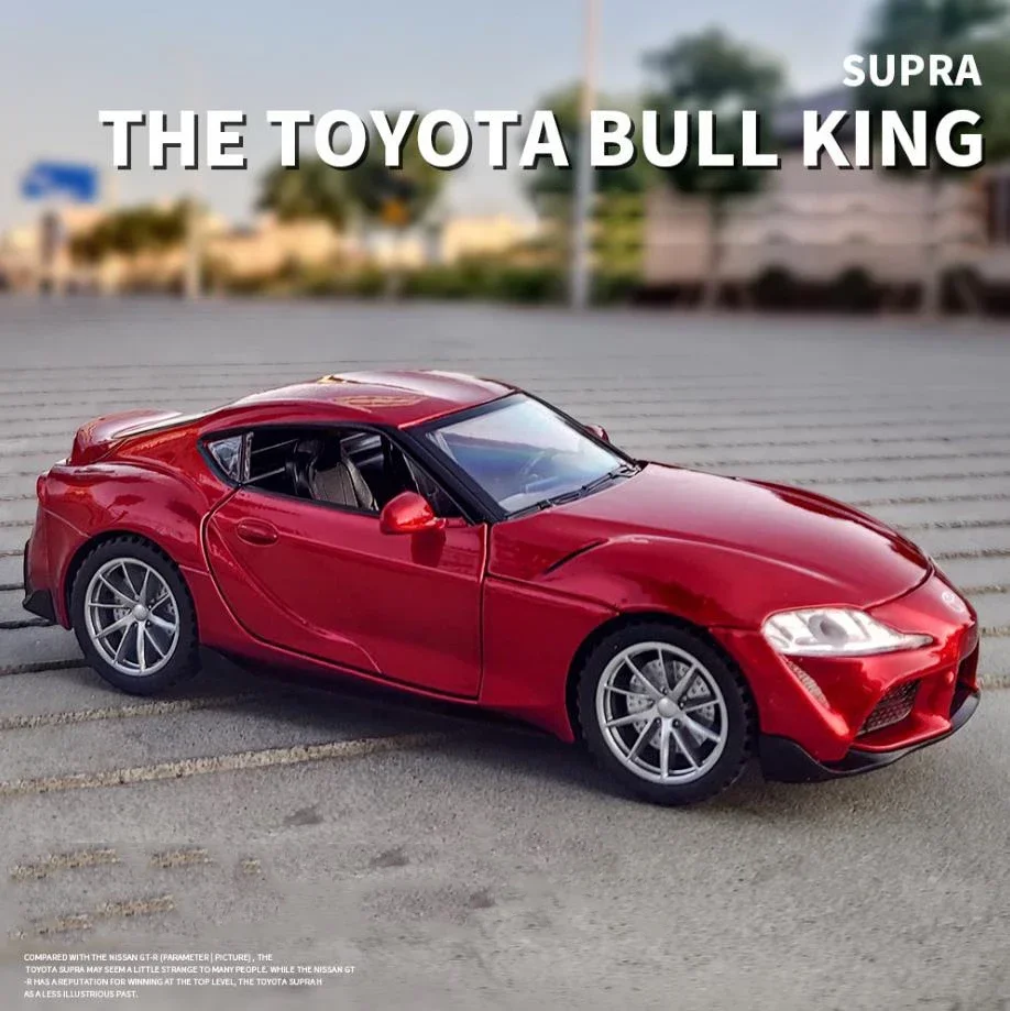 1:32 Scale Wheels Diecast Car Metal Model with Light and Sound All New Toyota Supra Sport Car Pull Back Vehicle Alloy Toys
1:32 Scale Wheels Diecast Car Metal Model with Light and Sound All New Toyota Supra Sport Car Pull Back Vehicle Alloy Toys