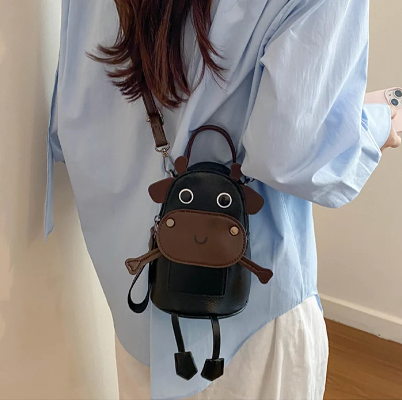 3D Animal Shape PU Crossbody Bag Cute Cartoon Cow Mini Handbag Zipper Closure Women Stylish Commute Shopping Travel Wallet Bag
3D Animal Shape PU Crossbody Bag Cute Cartoon Cow Mini Handbag Zipper Closure Women Stylish Commute Shopping Travel Wallet Bag