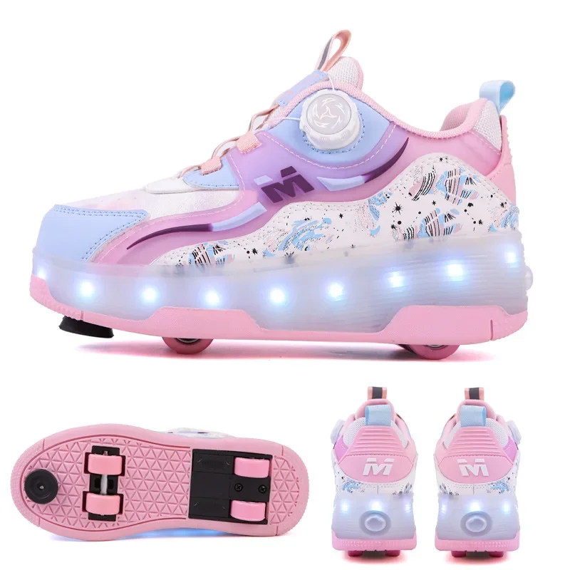 Children Shoes Child Light-up Roller Skates Shoe Kids Sneakers Boys and Girls Four-wheel Flying Shoe with LED Light
Children Shoes Child Light-up Roller Skates Shoe Kids Sneakers Boys and Girls Four-wheel Flying Shoe with LED Light