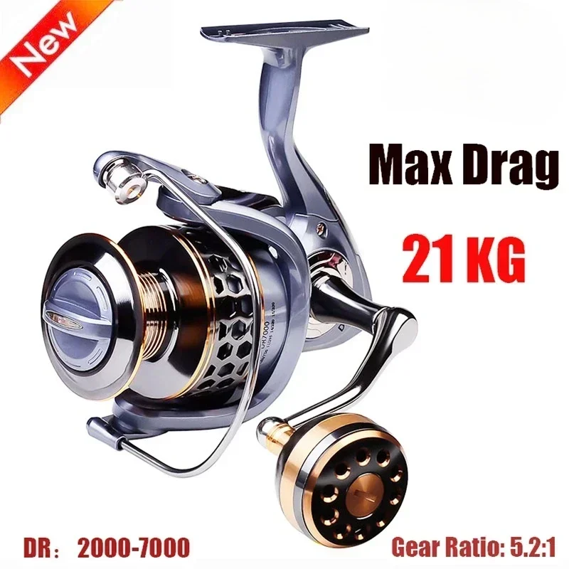 Outdoor Metal Spool Spinning Fishing Reel Spinning Wheel for Saltwater Carp Bass Tuna 21KG Max for Fishing Line 
Outdoor Metal Spool Spinning Fishing Reel Spinning Wheel for Saltwater Carp Bass Tuna 21KG Max for Fishing Line