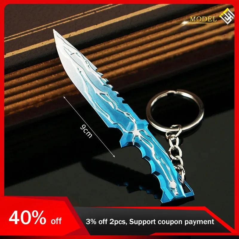 9cm Valorant Mini Smite Knife Toy Sword Cosplay Keychains Weapon Model Metal Game Peripherals Keyrings Boys Gifts Pendant
9cm Valorant Mini Smite Knife Toy Sword Cosplay Keychains Weapon Model Metal Game Peripherals Keyrings Boys Gifts Pendant