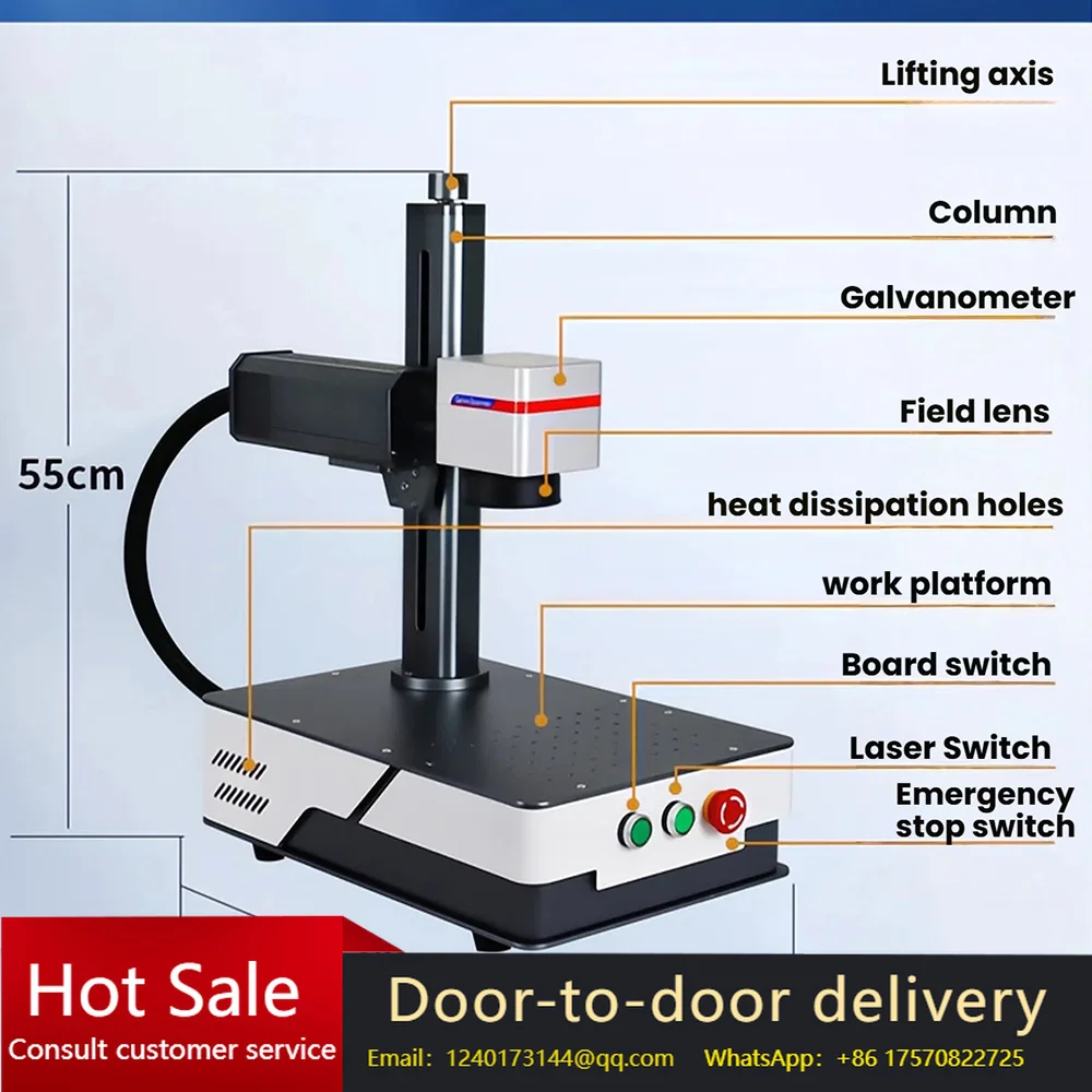 FireRay 20W 30 Portable Fiber Laser Marking Machine, Marking Range: 110x110mm for Metal, Stainless Steel
FireRay 20W 30 Portable Fiber Laser Marking Machine, Marking Range: 110x110mm for Metal, Stainless Steel