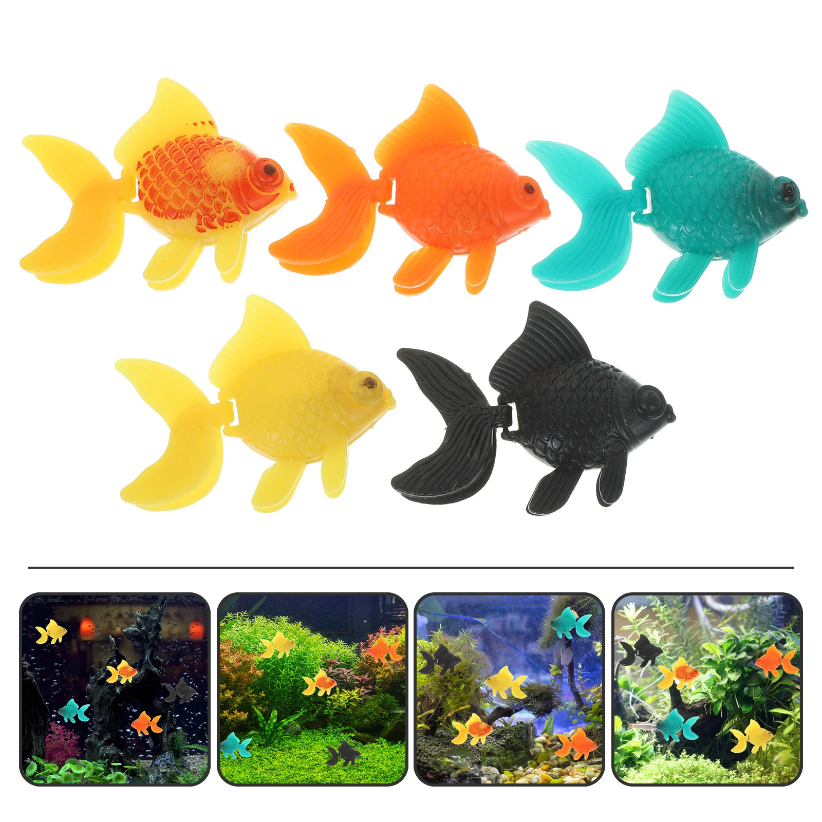 5Pcs Realistic Artificial Fish Ornament 21 Inch Plastic Aquarium Decor with Movable Tail for Fish Tank Natural Look
5Pcs Realistic Artificial Fish Ornament 21 Inch Plastic Aquarium Decor with Movable Tail for Fish Tank Natural Look