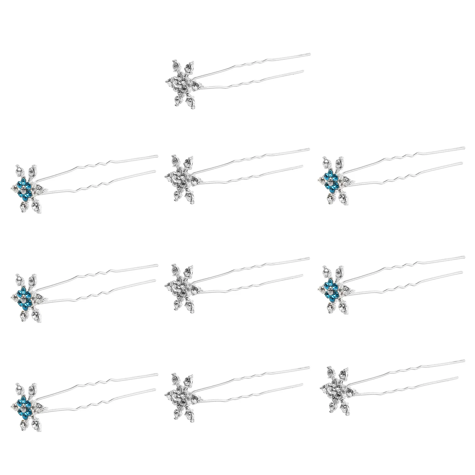 10 шт., заколки для волос со стразами в виде снежинок, металлические U-образные зажимы, свадебные головные уборы, декоративные аксессуары для женщин 
10 шт., заколки для волос со стразами в виде снежинок, металлические U-образные зажимы, свадебные головные уборы, декоративные аксессуары для женщин