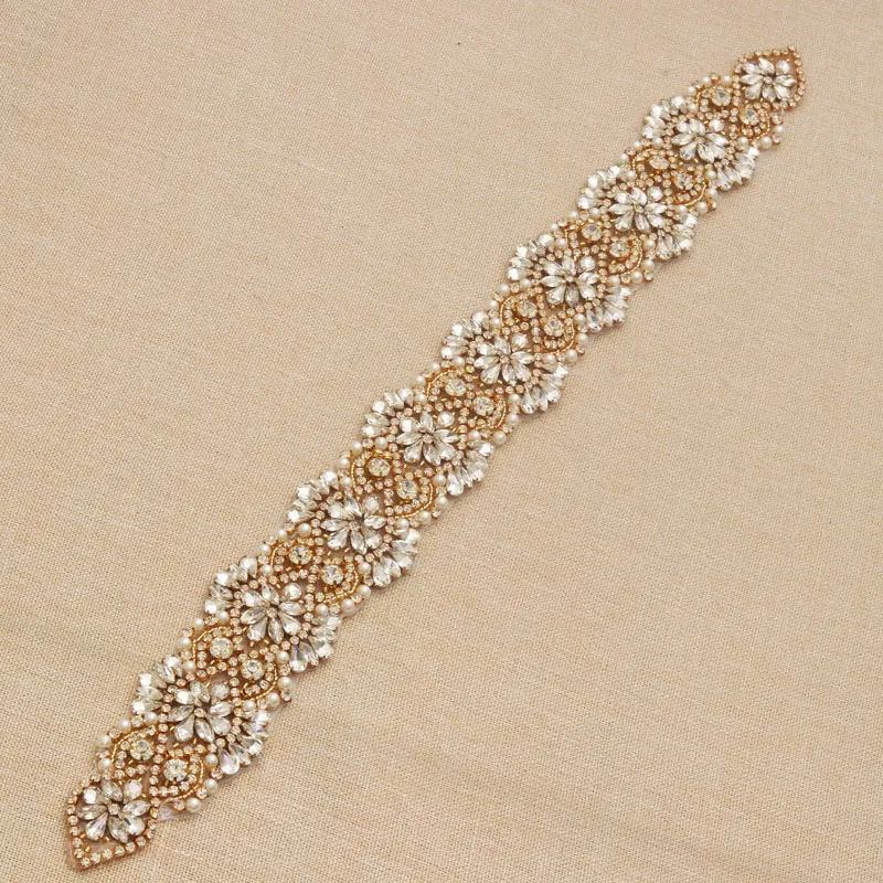 YANSTAR (30) pcs Wholesale Handmade Rose Gold Crystal Rhinestones Appliques Sewing On Bridal Wedding Dresses Belt YS872
YANSTAR (30) pcs Wholesale Handmade Rose Gold Crystal Rhinestones Appliques Sewing On Bridal Wedding Dresses Belt YS872