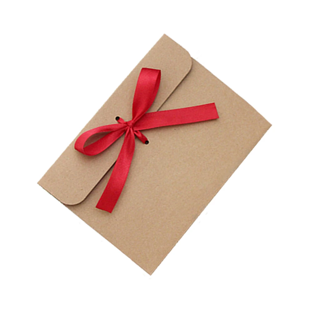 50pcs Kraft Paper Envelopes Blank Cards Delicate Bowknot Ripple Wedding Invitation Elegant Gift Boxes Festive Atmosphere Lucky 
50pcs Kraft Paper Envelopes Blank Cards Delicate Bowknot Ripple Wedding Invitation Elegant Gift Boxes Festive Atmosphere Lucky