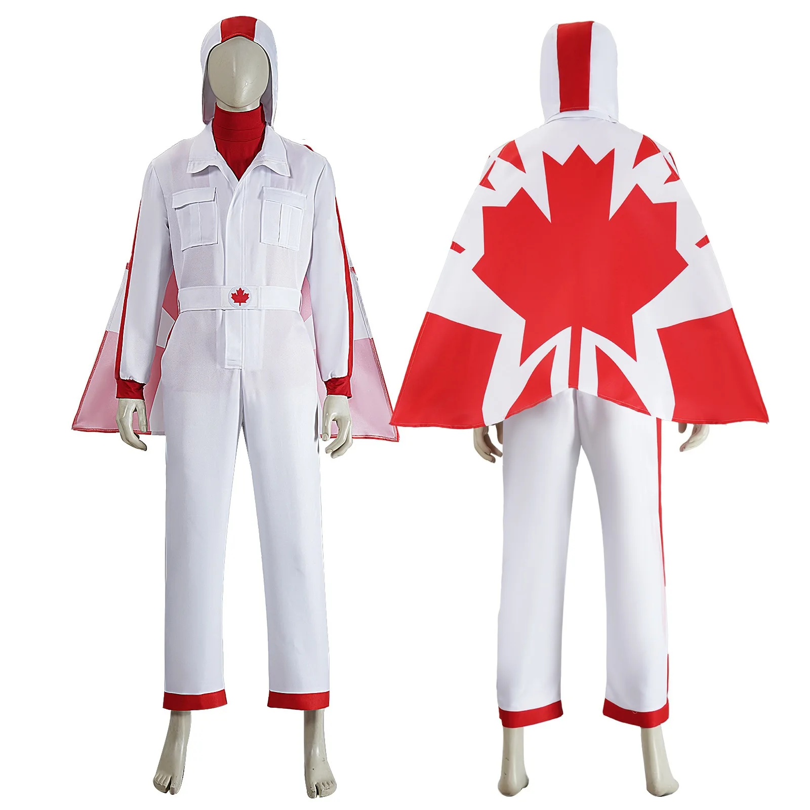 Toy4 Duke Caboom Cosplay Costume Full Set Jumpsuit with Maple Leaf Cape Halloween Carnival Party AniMuse
Toy4 Duke Caboom Cosplay Costume Full Set Jumpsuit with Maple Leaf Cape Halloween Carnival Party AniMuse
