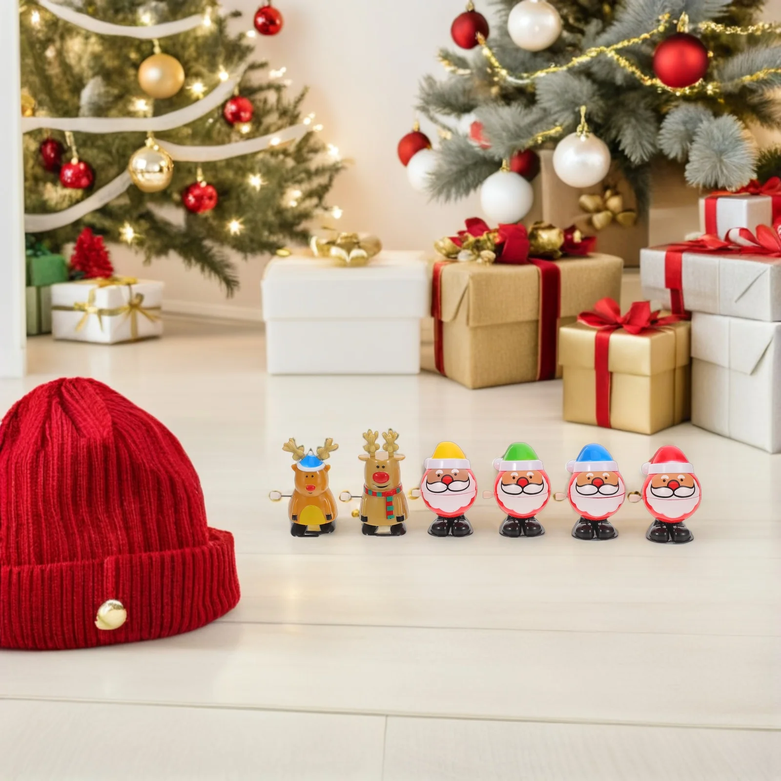 Набор из 6 ретро-игрушек-оленей на пружинке, работающих от ручного привода, для детей, для праздничных мероприятий, рождественские сувениры
Набор из 6 ретро-игрушек-оленей на пружинке, работающих от ручного привода, для детей, для праздничных мероприятий, рождественские сувениры