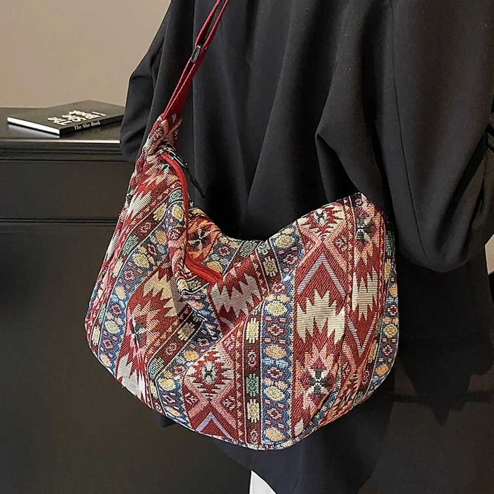 Cloth Ethnic Style Crossbody Bags Weaven Large Capacity Retro Shoulder Bag Handbag Geometric Bohemian Messenger Bag Travel
Cloth Ethnic Style Crossbody Bags Weaven Large Capacity Retro Shoulder Bag Handbag Geometric Bohemian Messenger Bag Travel