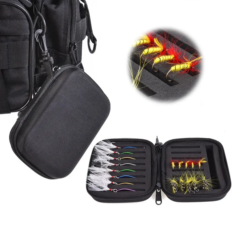 Portabale Fishing Lures Bag Spinner Spoon Bait Foam Box with Clip Fishook Sequins Fishing Baits Storage Bag Fishing Tackle Bag
Portabale Fishing Lures Bag Spinner Spoon Bait Foam Box with Clip Fishook Sequins Fishing Baits Storage Bag Fishing Tackle Bag