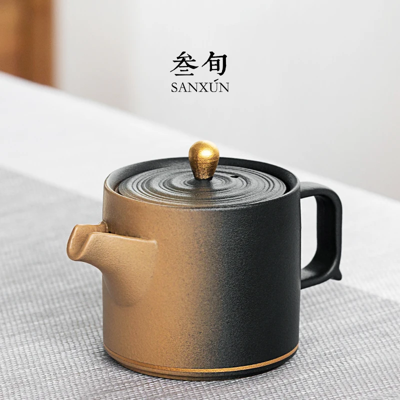 Sanxun Ceramic Tea Pot Tea Brewing Filter Home Use Minimalist Single Pot Gongfu Tea Accessories Anti-Scalding Handmade
Sanxun Ceramic Tea Pot Tea Brewing Filter Home Use Minimalist Single Pot Gongfu Tea Accessories Anti-Scalding Handmade