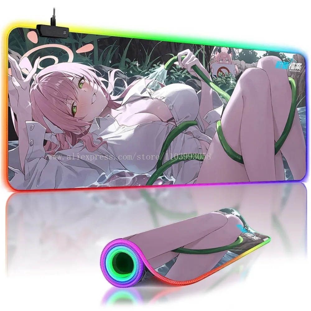 RGB Backlit Large Mouse Pad Blue Archive Sexy Anime LED Luminous Overwatch Mouse Pad Non-Slip Table Gaming Mat Desk Play Mat
RGB Backlit Large Mouse Pad Blue Archive Sexy Anime LED Luminous Overwatch Mouse Pad Non-Slip Table Gaming Mat Desk Play Mat