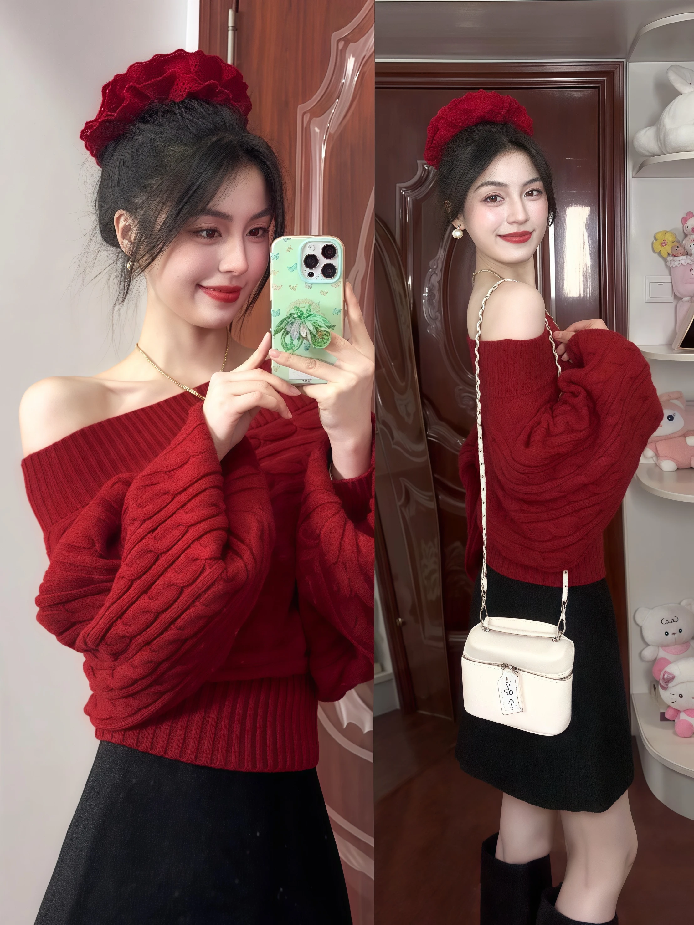 Красный вязаный свитер на одно плечо для женщин, осенне-зимний, свободного кроя, удобный, в корейском стиле, с открытой спиной, из крученой пряжи
Красный вязаный свитер на одно плечо для женщин, осенне-зимний, свободного кроя, удобный, в корейском стиле, с открытой спиной, из крученой пряжи