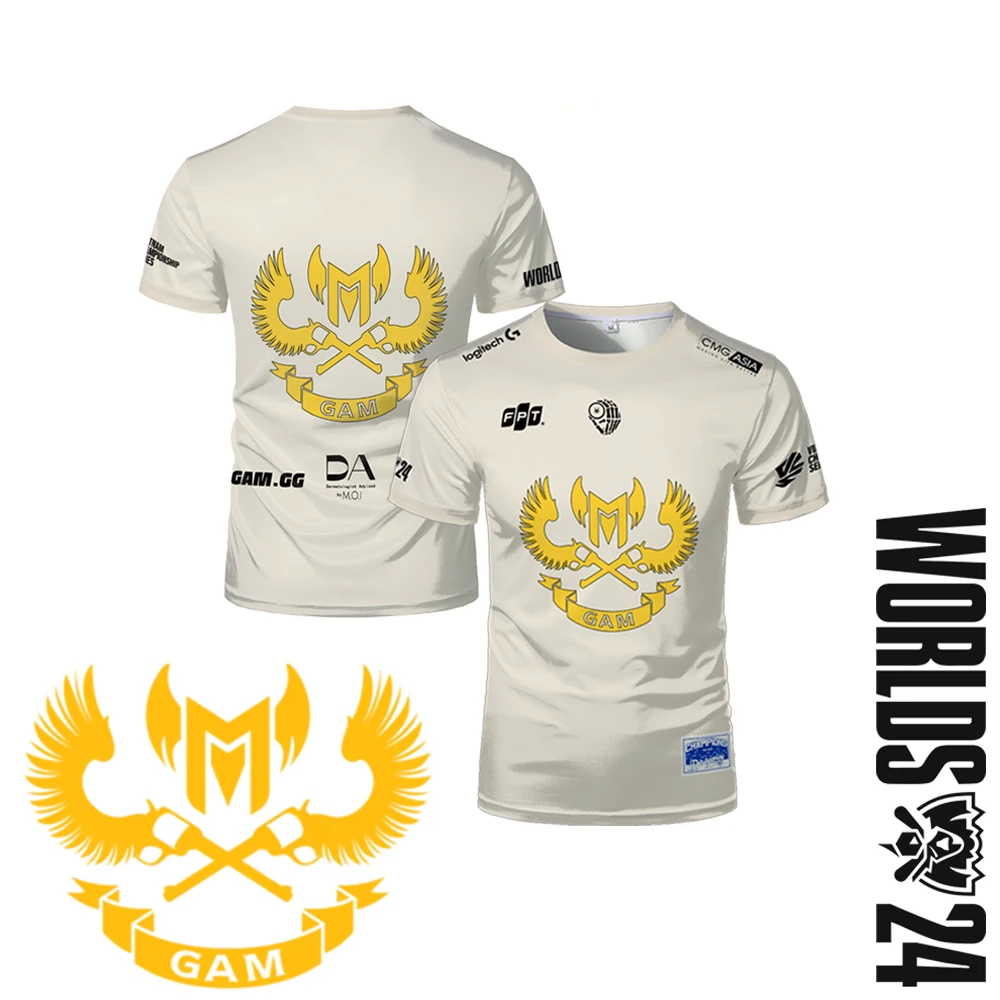 2024 New GAM E-sports Club World Finals Jersey T-Shirt League Of Legends VCS Team Uniform Tops Levi Fans Support Jersey T Shirt
2024 New GAM E-sports Club World Finals Jersey T-Shirt League Of Legends VCS Team Uniform Tops Levi Fans Support Jersey T Shirt