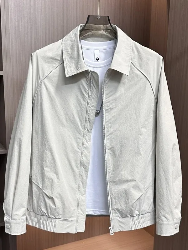 Casual Men's Jacket Turn-down Collar Pure Color Trendy Spring Autumn Outerwear Comfortable Polyester Loose Fit Youth Fashion
Casual Men's Jacket Turn-down Collar Pure Color Trendy Spring Autumn Outerwear Comfortable Polyester Loose Fit Youth Fashion