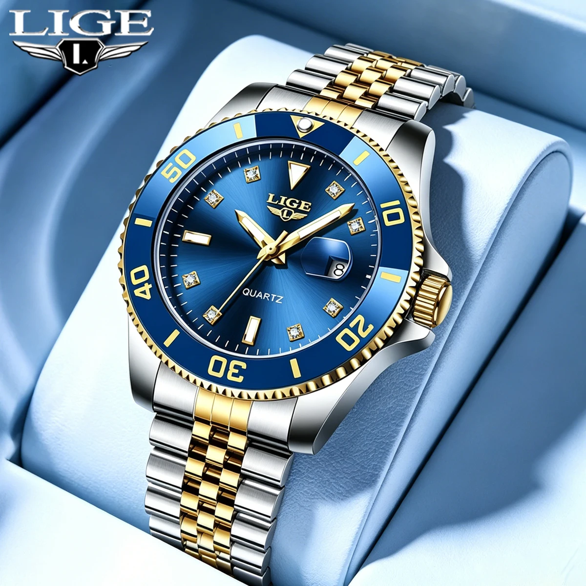 LIGE Top Brand Luxury Fashion Diver Watch Men 30ATM Waterproof Date Clock Sport Watches Mens Quartz Wristwatch Relogio Masculino
LIGE Top Brand Luxury Fashion Diver Watch Men 30ATM Waterproof Date Clock Sport Watches Mens Quartz Wristwatch Relogio Masculino