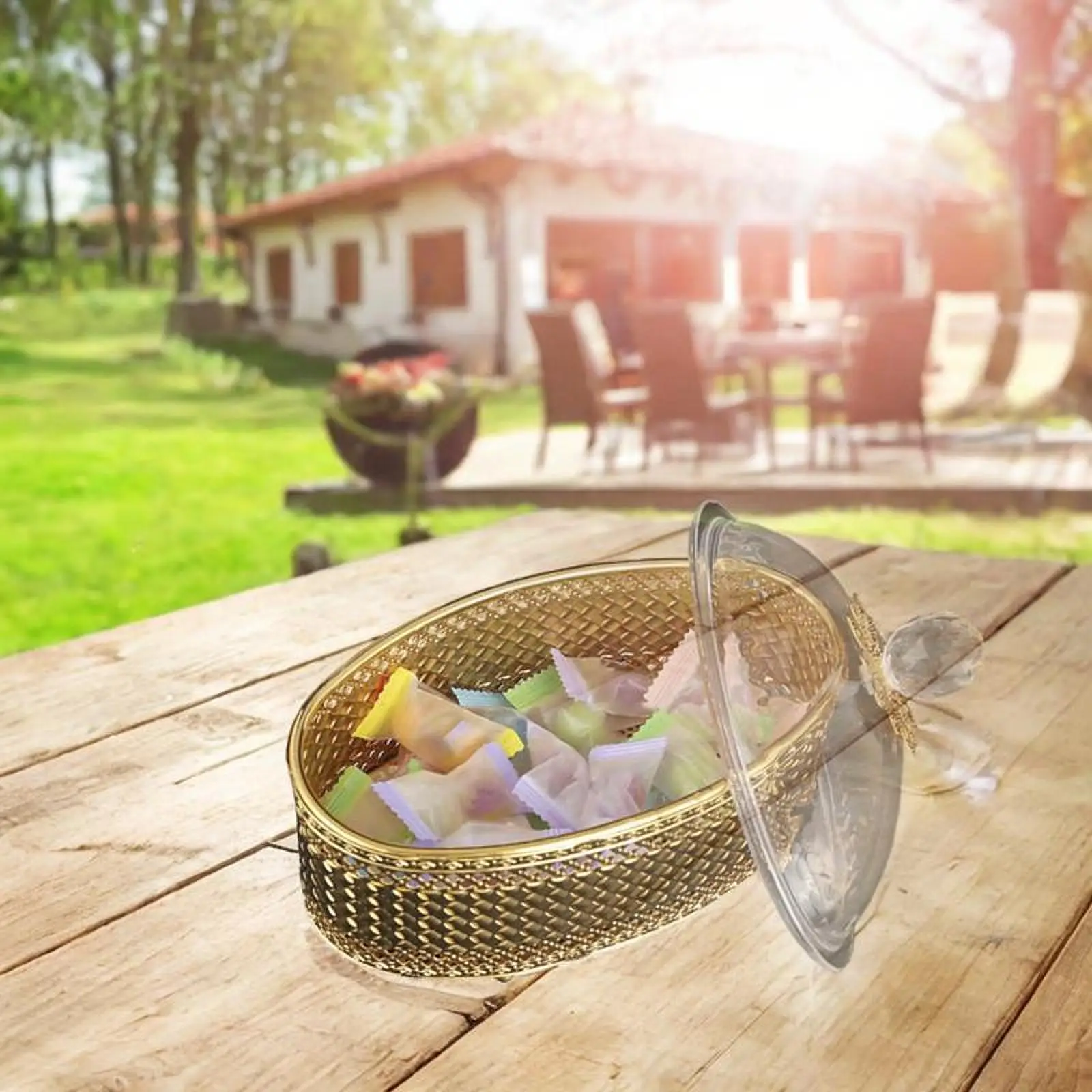 Metal Decorative Snack Jar Sweet Storage Bowl for Wedding Household Kitchen
Metal Decorative Snack Jar Sweet Storage Bowl for Wedding Household Kitchen
