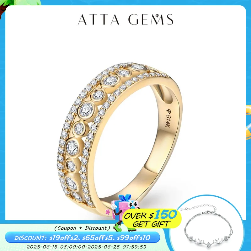 ATTAGEMS Luxurly Moissanite Rings for Women Solid 10K 14K 18K Au585 Jewelry Yellow Gold for Women Anniversary Wedding Engagement
ATTAGEMS Luxurly Moissanite Rings for Women Solid 10K 14K 18K Au585 Jewelry Yellow Gold for Women Anniversary Wedding Engagement
