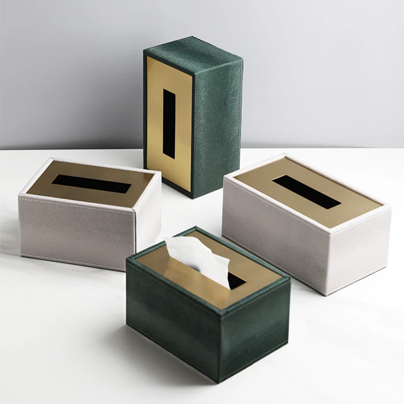 Rectangular Leather Tissue High-end Electroplating Cosmetic Storage Room Countertop Napkin
Rectangular Leather Tissue High-end Electroplating Cosmetic Storage Room Countertop Napkin