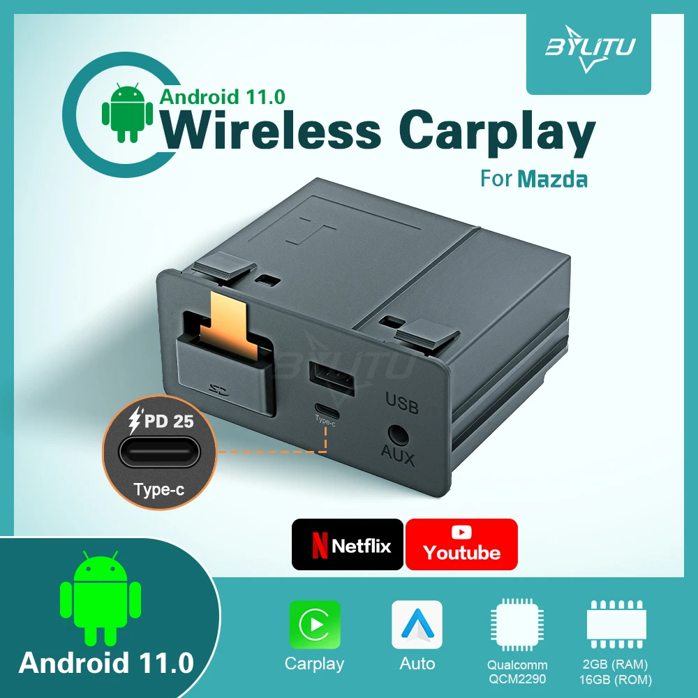 2025 Mazda UBS Hub Modification Car Adapter Type-c Wireless CarPlay Android Auto OEM For Mazda 2 3 6 CX5 CX8 CX9 CX30
2025 Mazda UBS Hub Modification Car Adapter Type-c Wireless CarPlay Android Auto OEM For Mazda 2 3 6 CX5 CX8 CX9 CX30