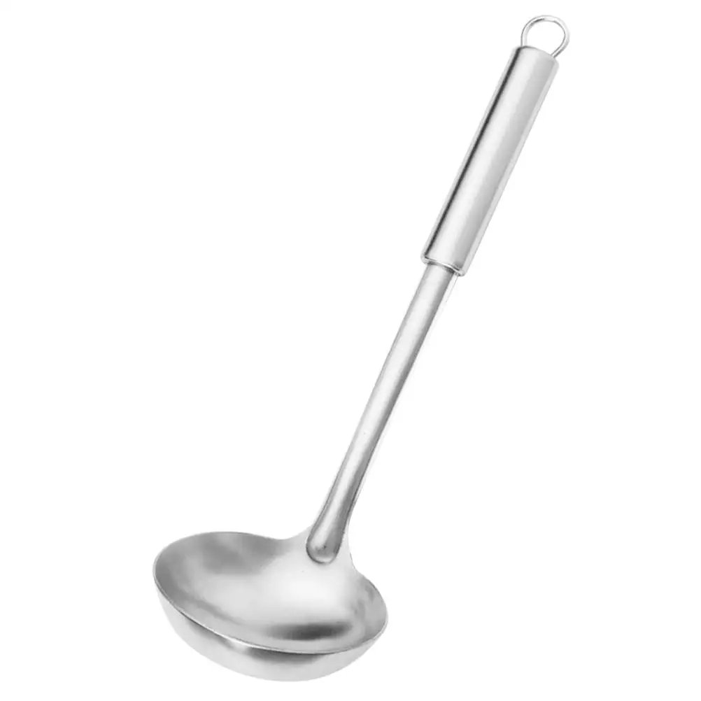 Elegant Kitchen Utensils Heat-resistant Cooking Tools Stainless Steel Silver Soup Scoop Gadgets
Elegant Kitchen Utensils Heat-resistant Cooking Tools Stainless Steel Silver Soup Scoop Gadgets