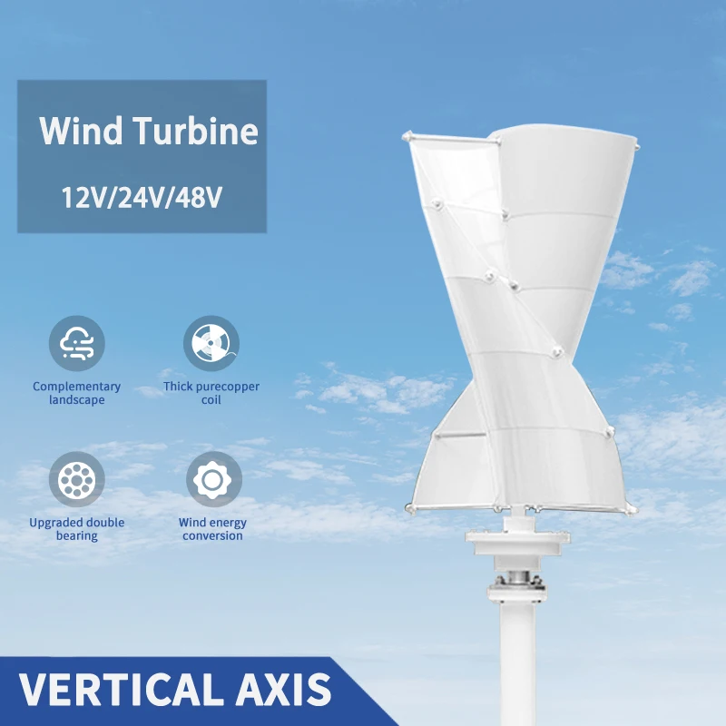 10 Blades Vertical Wind Turbine Generator 6000W Wind Power Generation Windmill Home Use High Efficient Controller and Inverter
10 Blades Vertical Wind Turbine Generator 6000W Wind Power Generation Windmill Home Use High Efficient Controller and Inverter