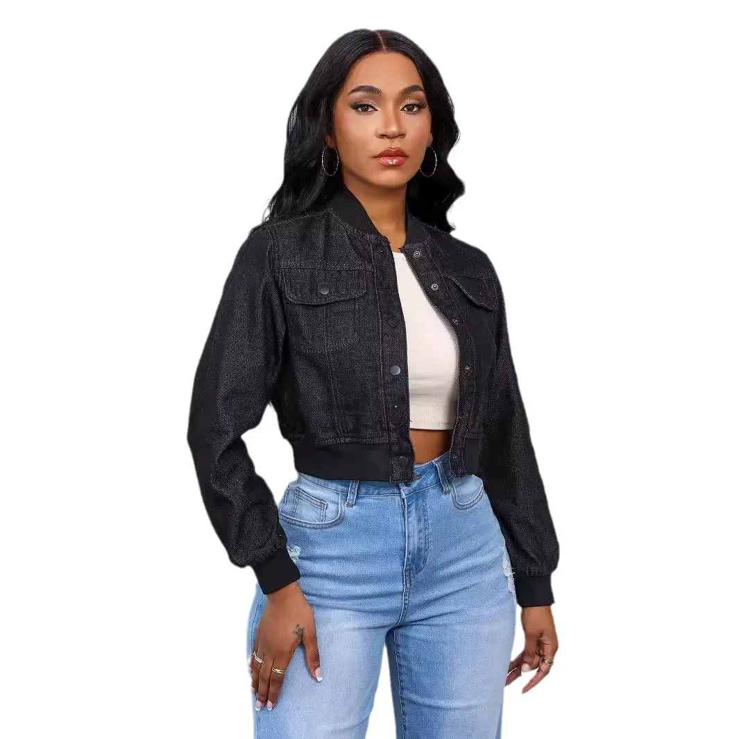 Denim Coats Women Mom Jeans Casual Streetwear Long Sleeves Round Neck Pockets Short Jackets Slim Single Breasted 2025 Spring
Denim Coats Women Mom Jeans Casual Streetwear Long Sleeves Round Neck Pockets Short Jackets Slim Single Breasted 2025 Spring