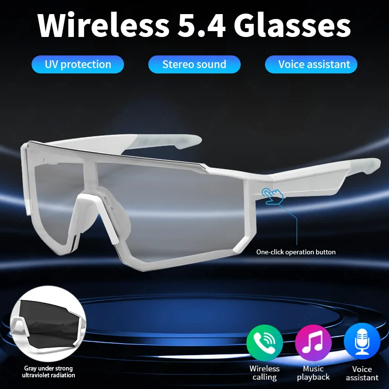 Smart Cycling Glasses Men Polarized Bluetooth Sunglasses Sport Smart Glasses Music Player UV Protection Running Fishing Eyewear
Smart Cycling Glasses Men Polarized Bluetooth Sunglasses Sport Smart Glasses Music Player UV Protection Running Fishing Eyewear