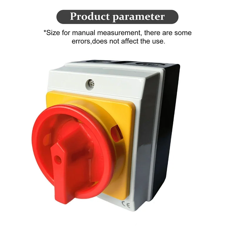 A88Z Main Switch Circuit Breaker 25A 4-Pin Rotary Switch With Plastic Housing IP65 Isolator Switch Load Disconnect Switch
A88Z Main Switch Circuit Breaker 25A 4-Pin Rotary Switch With Plastic Housing IP65 Isolator Switch Load Disconnect Switch