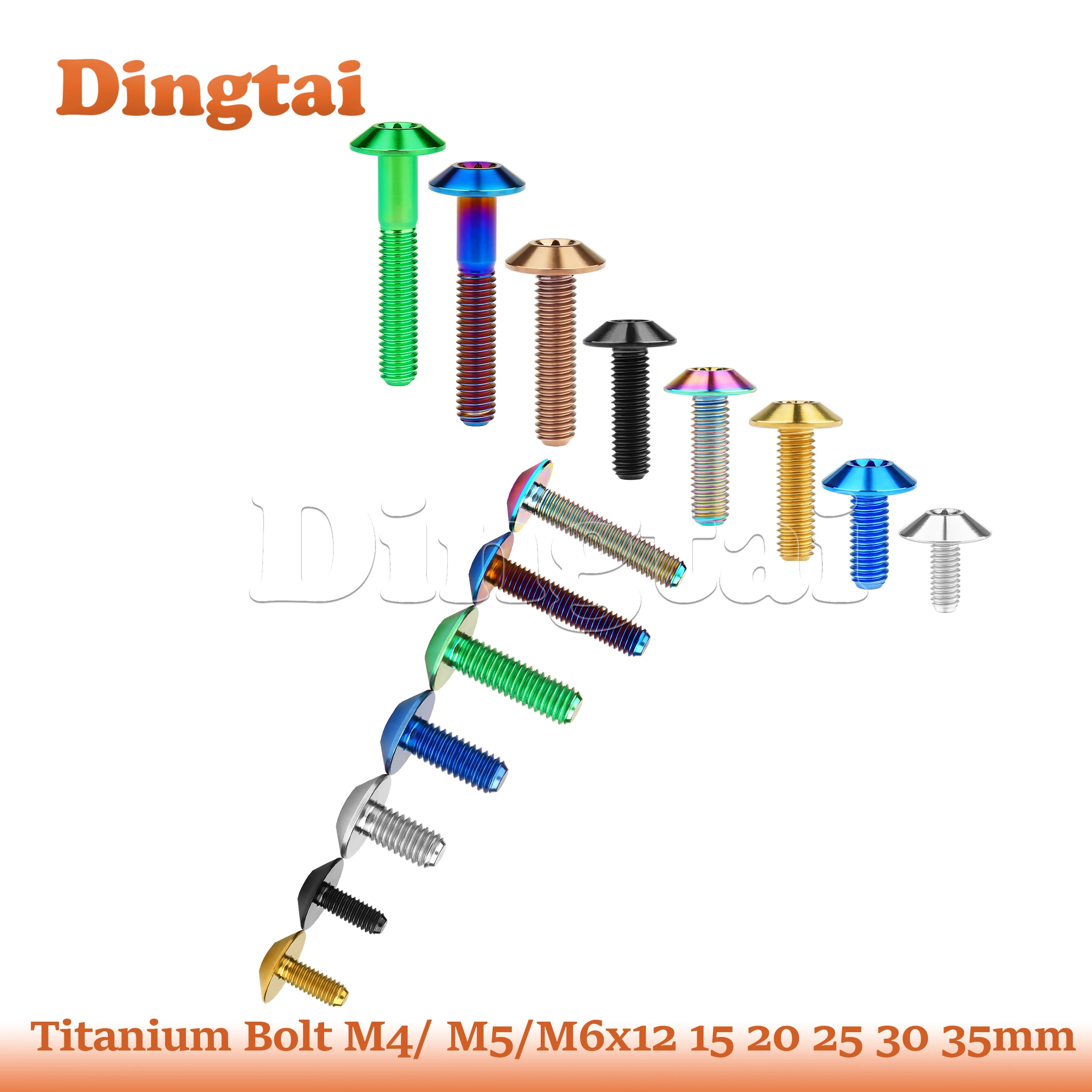 Dingtai Titanium BoltM4/ M5/M6x12 15 20 25 30 35mm Torx Head for Bicycle And Motorcycle Screw Fastener
Dingtai Titanium BoltM4/ M5/M6x12 15 20 25 30 35mm Torx Head for Bicycle And Motorcycle Screw Fastener