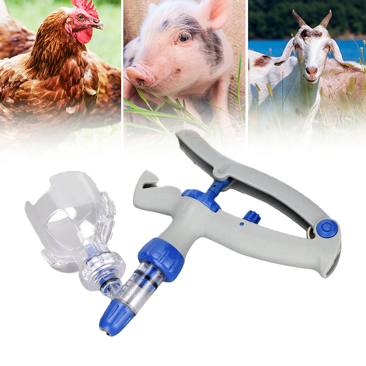 1/2ml Plastic Veterinary Syringe Automatic Veterinary Continuous Syringe Animal Injection Livestock Injection Accessories
1/2ml Plastic Veterinary Syringe Automatic Veterinary Continuous Syringe Animal Injection Livestock Injection Accessories