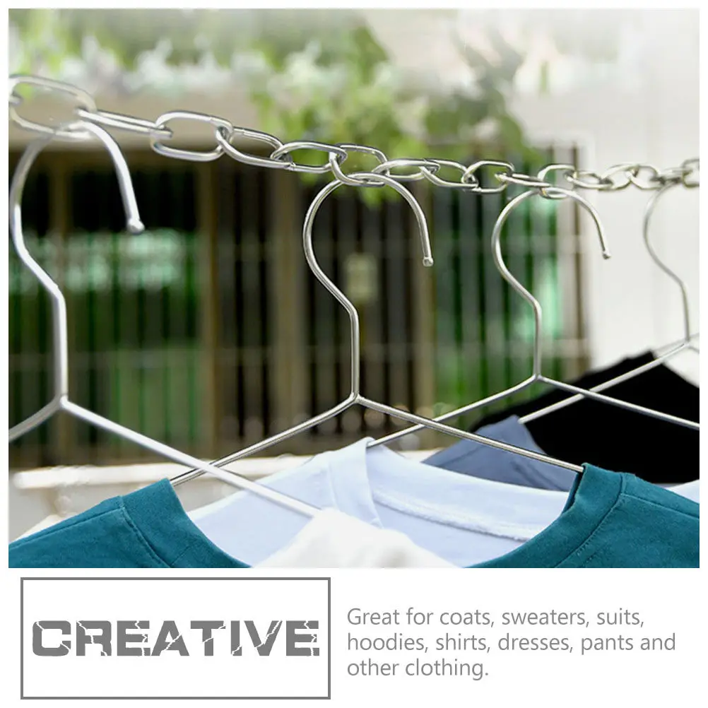 1Set Heavy Duty Stainless Steel Clothes Line Wire Cascading Hanger Closet Space Savings Organizer for Winter Overcoats Sweaters
1Set Heavy Duty Stainless Steel Clothes Line Wire Cascading Hanger Closet Space Savings Organizer for Winter Overcoats Sweaters