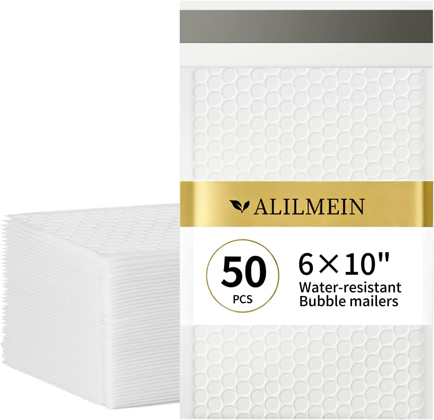 6x10" Bubble Mailers 50 Pack Waterproof Padded Envelopes Self Seal for Jewelry, Cards, Makeup
6x10" Bubble Mailers 50 Pack Waterproof Padded Envelopes Self Seal for Jewelry, Cards, Makeup
