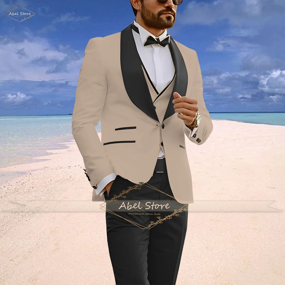 Elegant Three-Piece Mens Suit Collection Groom Office Wear Tailored Fit Jacket Waistcoat Trousers Custom Sizing
Elegant Three-Piece Mens Suit Collection Groom Office Wear Tailored Fit Jacket Waistcoat Trousers Custom Sizing