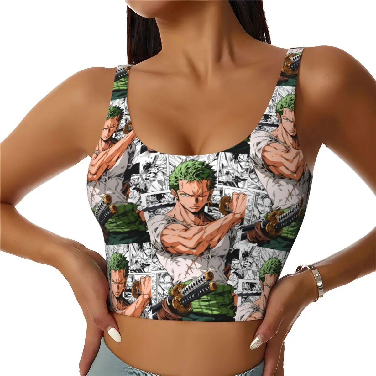 Женский спортивный топ-бра Zoro Japan в стиле манга, цельный, с высокой степенью поддержки, для тренировок в зале и йоги
Женский спортивный топ-бра Zoro Japan в стиле манга, цельный, с высокой степенью поддержки, для тренировок в зале и йоги