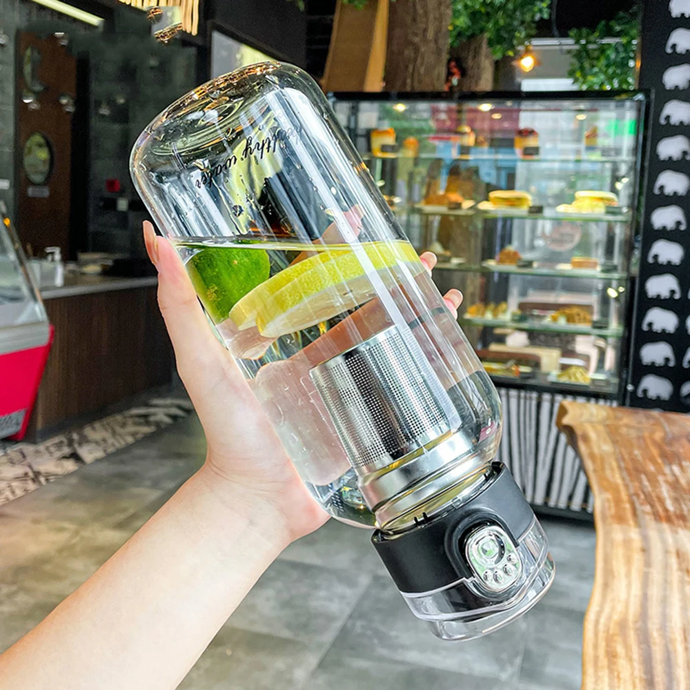 YCALLEY 1000ML/2000ML Large Capacity Glass Water Bottle With Tea Compartment Portable Outdoor Sports Home Office Water Bottles
YCALLEY 1000ML/2000ML Large Capacity Glass Water Bottle With Tea Compartment Portable Outdoor Sports Home Office Water Bottles